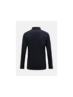 Tričko PEAK PERFORMANCE Player Longsleeve Polo Men, černé Tričko PEAK PERFORMANCE Player Longsleeve Polo Men, černé