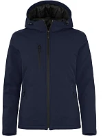 Padded Hooded Softshell Women Dámská zateplená softshellová bunda s kapucí model 22454987 dark navy - Clique Padded Hooded Softshell Women Dámská zateplená softshellová bunda s kapucí model 22454987 dark navy - Clique