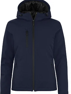 Clique Padded Hooded Softshell Women Dámska zateplená softshellová bunda s kapucňou 67.0953 tmavomodrá