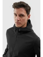 Kurtka Męska Softshell Z Kapturem 4F 4FWAW24TSOFM283-20S Czarna Kurtka Męska Softshell Z Kapturem 4F 4FWAW24TSOFM283-20S Czarna
