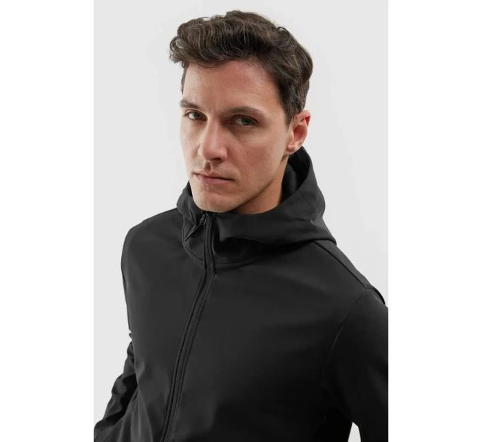 Kurtka Męska Softshell Z Kapturem 4F 4FWAW24TSOFM283-20S Czarna Kurtka Męska Softshell Z Kapturem 4F 4FWAW24TSOFM283-20S Czarna
