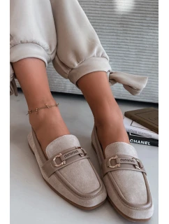 Mokasiny Dámské S Ozdobným Béžové model 21915066 - Boto