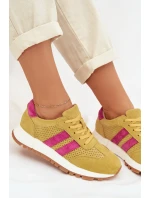 Dámské tenisky z pravé nubukové kůže žluté Marceline Dámské tenisky z pravé nubukové kůže žluté Marceline