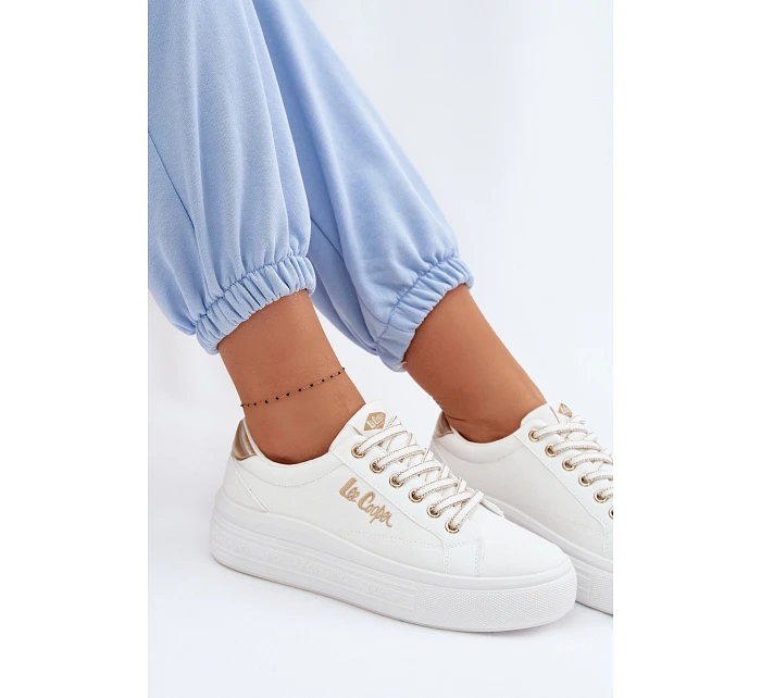 Dámské tenisky na platformě Lee Cooper LCW-26-44-4478 bílé