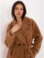 Płaszcz IT PL model 21776345 camelowy - FPrice Płaszcz IT PL model 21776345 camelowy - FPrice