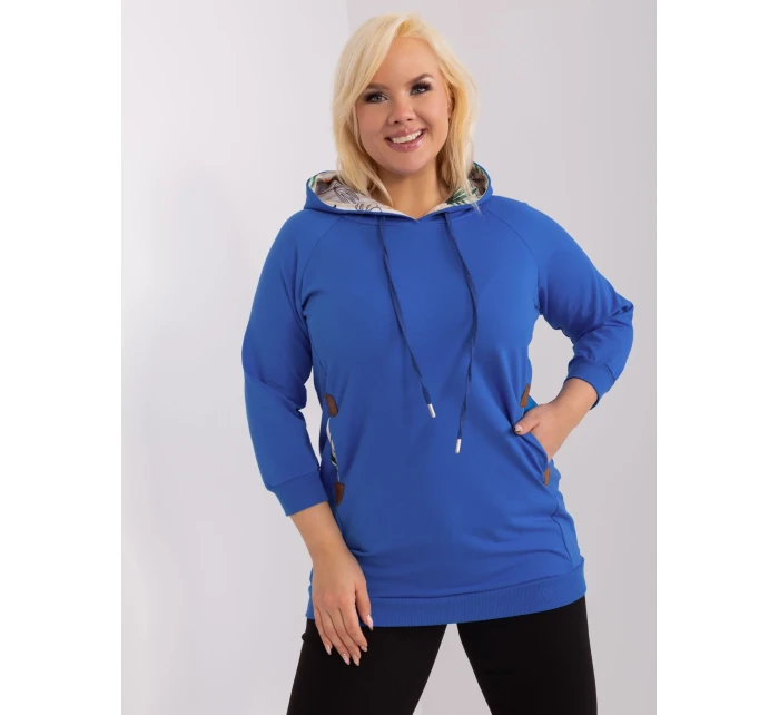 Bluza RV BL model 19394649 ciemny niebieski - FPrice Bluza RV BL model 19394649 ciemny niebieski - FPrice