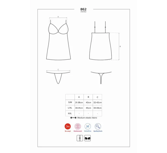 košilka   model 7670442 - Obsessive