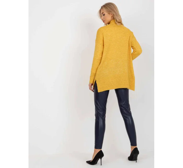 Dámsky sveter RV SW 7051 žltý - FPrice Dámsky sveter RV SW 7051 žltý - FPrice