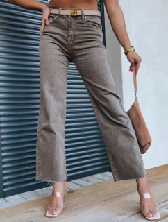 Dámske džínsové nohavice NARIN coffee FashionStreet UY1329
