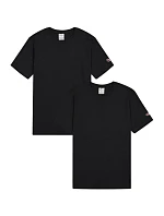 Champion pánske tričko s krátkym rukávom 2-pack black 220267 KK001 pánske tričko