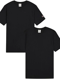 Pánské tričko s krátkým rukávem 2pack black model 22160689 KK001 pánské - CHAMPION