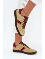 Zamszowe Niskie Sneakersy Damskie Big Star SS274680 HI-POLY SYSTEM Limonkowe