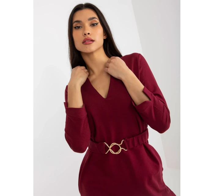 Dámské šaty TW SK BL bordó model 18044126 - FPrice Dámské šaty TW SK BL bordó model 18044126 - FPrice