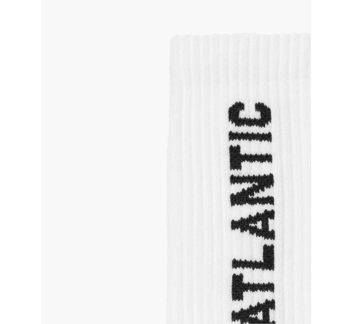 Pánske ponožky ATLANTIC štandardnej dĺžky - biele