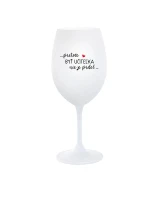 ...PRETOŽE BYŤ UČITEĽKA NIE JE PRDEL... - biely pohár na víno 350 ml ...PRETOŽE BYŤ UČITEĽKA NIE JE PRDEL... - biely pohár na víno 350 ml