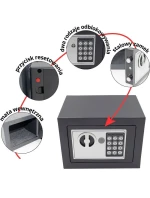 TREZOR S DIGITÁLNYM ZÁMKOM 23X17X17CM 1067582 SASKA GARDEN