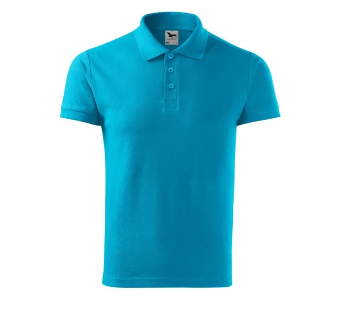 Bavlnená polokošeľa Malfini M MLI-21244 tyrkysová