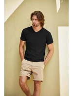 Fruit of the Loom Original V-Neck T Pánske tričko s výstrihom do V 16.1426 čierne