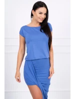 Asymetrické džínsové šaty