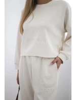 Viskózový set Amour tepláky + nohavice svetlá béžová Viskózový set Amour tepláky + nohavice svetlá béžová