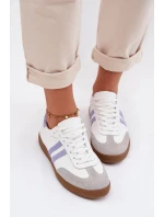 Zazoo N1068 Kožené Nízké Dámské Tenisky Bílomodré Zazoo N1068 Kožené Nízké Dámské Tenisky Bílomodré