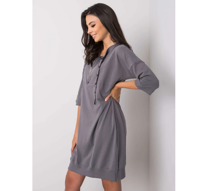 Šaty RV SK 6273.47P tmavo šedá