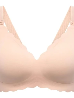 Momcozy YN46 (L) | Bezešvá květinová kojící podprsenka typu push-up | Tělová s květinovým vzorem