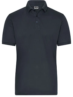 Daiber JN 1806 Pánske elastické pracovné bio polo tričko – Solid 02.1806 carbon