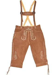 Leather Trousers Pánské kožené kalhoty, dlouhé light brown model 22514558
