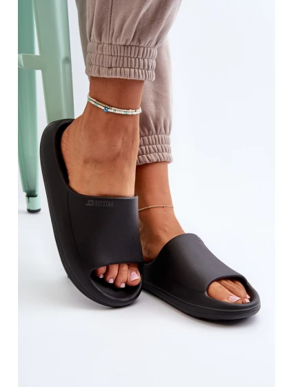 Lekkie Klapki Damskie Big Star NN274A042 Czarne Lekkie Klapki Damskie Big Star NN274A042 Czarne