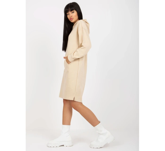 Šaty D10044C30296A svetlo béžové