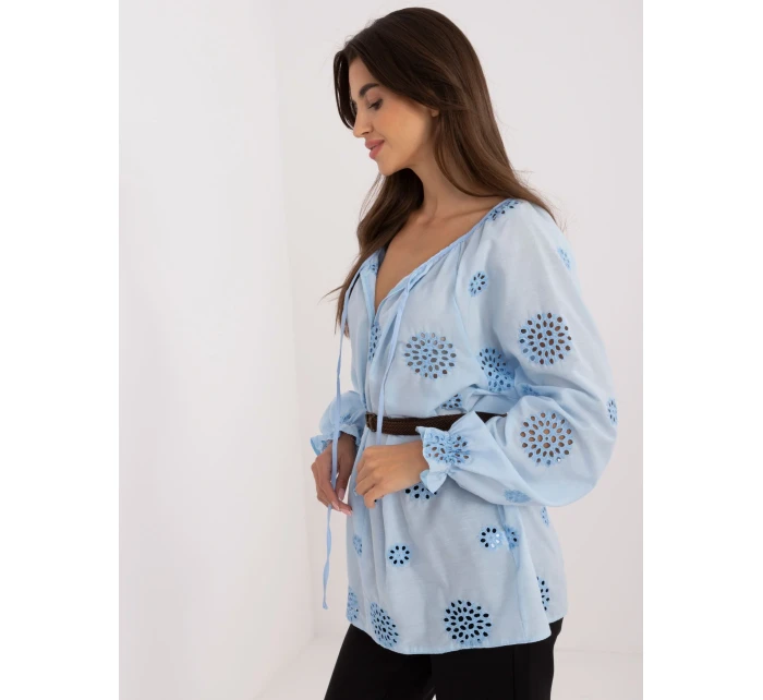 Blúzka LK BZ 509747.80 svetlomodrá Blúzka LK BZ 509747.80 svetlomodrá