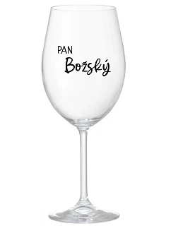 Pán Boh - číry pohár na víno 350 ml