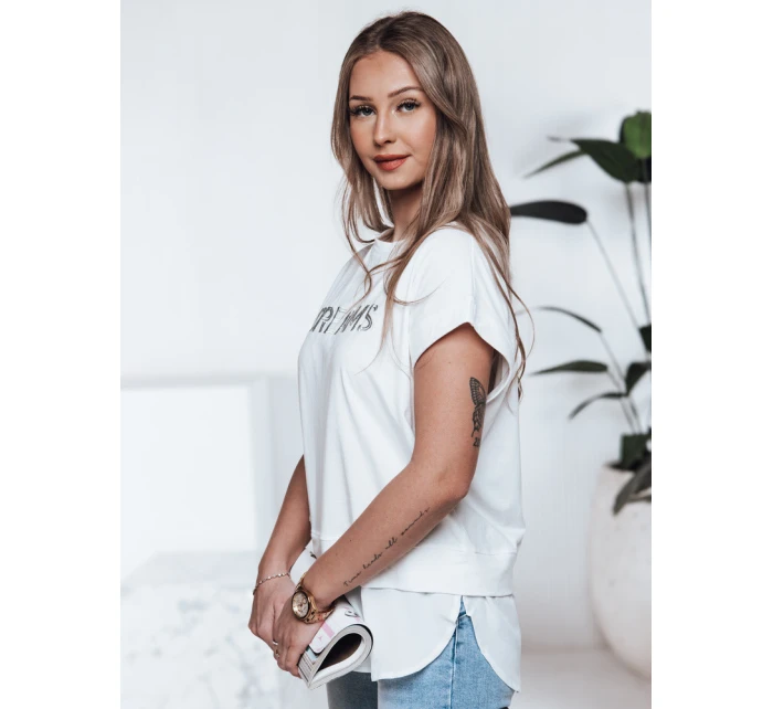 Dámske tričko DREAMY ecru FashionStreet RY2521