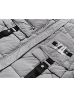 PUCHOWA KURTKA DAMSKA Z  SZARA model 21244221 - Ann Gissy