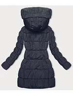 Námornícka modrá zimná bunda s kapucňou (2M-231)