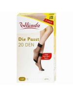 Silonkové matné ponožky 2 páry DIE PASST SOCKS 20 DEN - Bellinda - almond