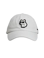 Čiapka Karl Lagerfeld Paris Choupette Strapback, biela – L5WH7944 wht
