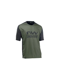Cyklistické tričko NORTHWAVE Edge Jersey Short Sleeve – zelené/čierne