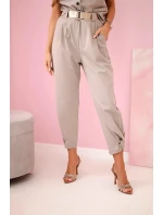 Set vesta + kalhoty tmavě béžová