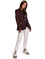 Blejzr s kapucí z úpletu černý model 15105755 - BeWear Blejzr s kapucí z úpletu černý model 15105755 - BeWear