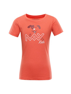 Detské bavlnené tričko nax NAX LIEVRO dk. marhuľový variant pa