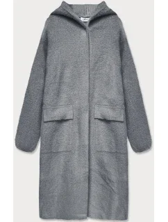 Šedý přehoz přes oblečení la s kapucí model 15834382 - S'WEST