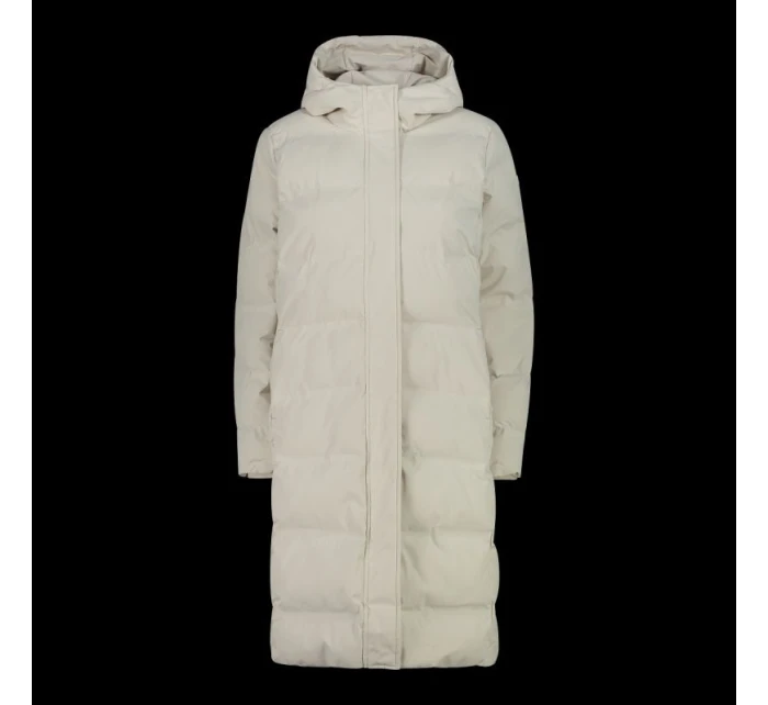 Dámska dlhá zimná bunda CMP Zateplený nepremokavý kabát béžová (34K0096/A238) Dámska dlhá zimná bunda CMP Zateplený nepremokavý kabát béžová (34K0096/A238)