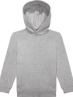 B&C ID.333 Hoodie /kids Detská mikina s kapucňou 01.K333 športová sivá