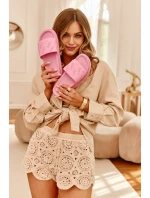 Klapki Damskie Na Platformie Big Star RR274A541 Różowe Klapki Damskie Na Platformie Big Star RR274A541 Różowe