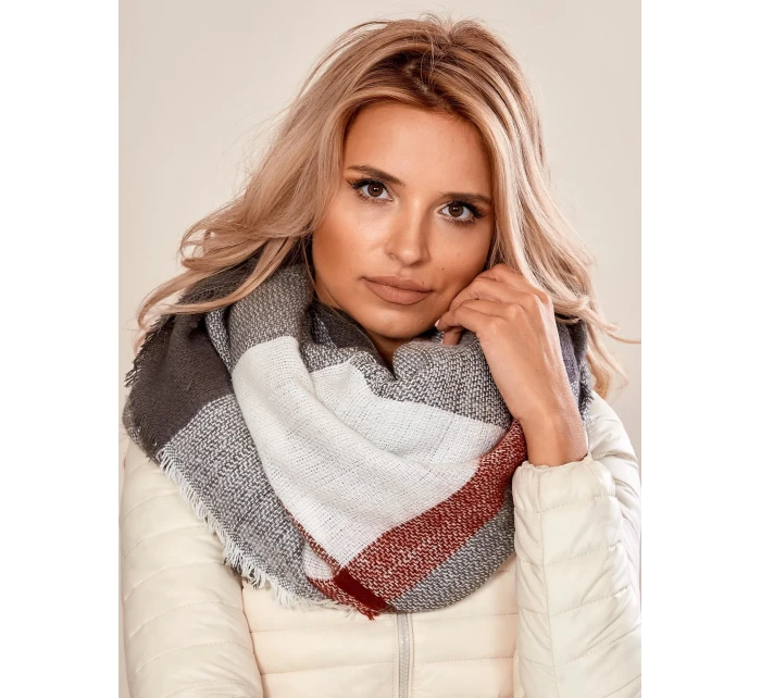 Dámský šátek AT CH model 16274694 bordó - FPrice Dámský šátek AT CH model 16274694 bordó - FPrice