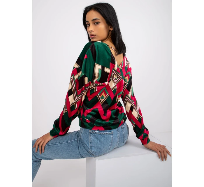 Halenka DHJ BZ tmavě zelená model 17339370 - FPrice Halenka DHJ BZ tmavě zelená model 17339370 - FPrice