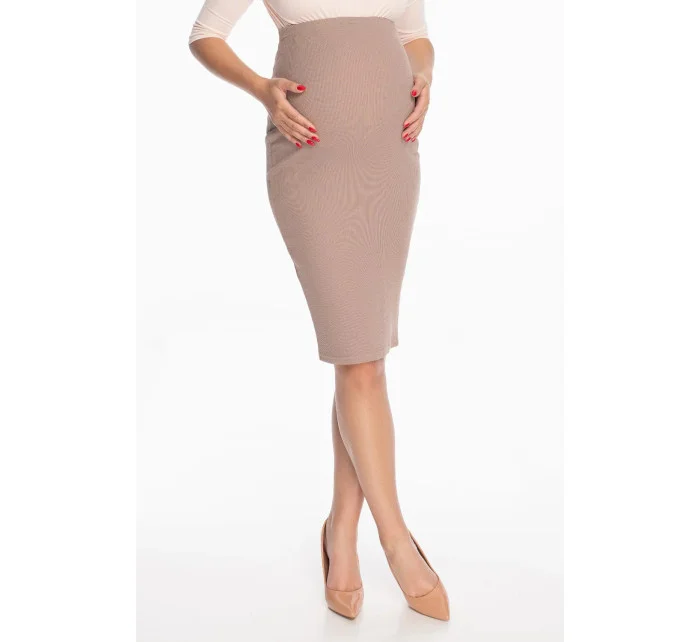Dámska tehotenská sukňa 1705 Béžová - PeeKaBoo