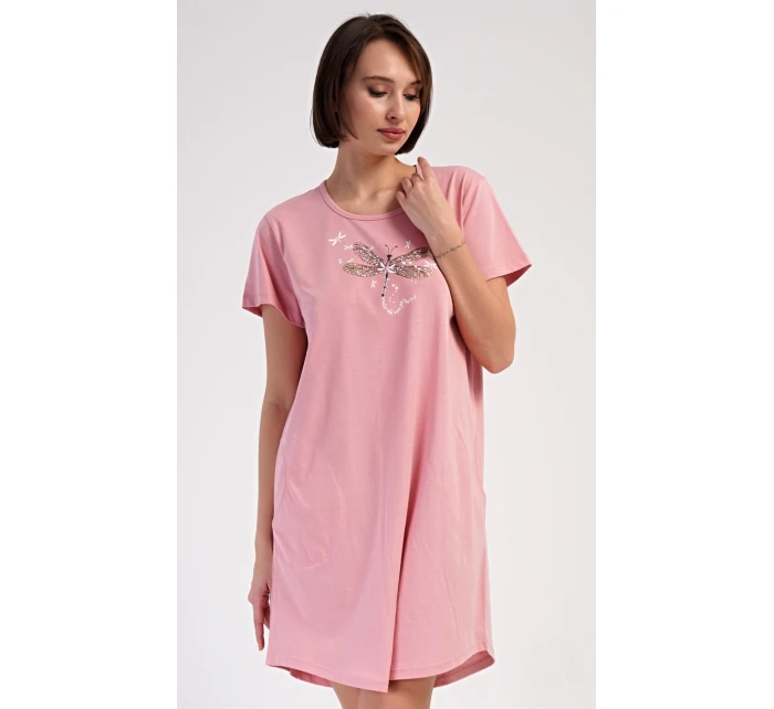 Dámske domáce šaty s krátkymi rukávmi Vanda Dámske domáce šaty s krátkymi rukávmi Vanda